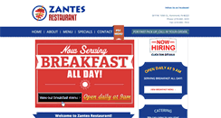 Desktop Screenshot of eatatzantes.com